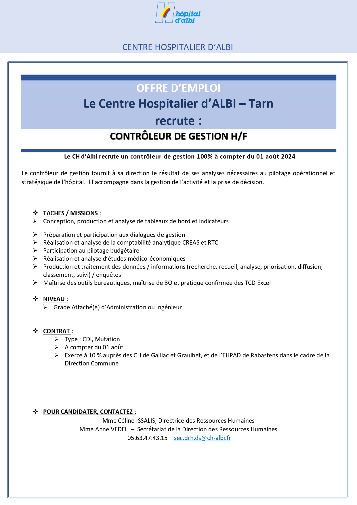 Contrôleur gestion